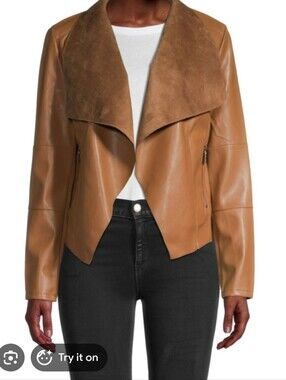 Bagatelle Faux Leather And Suede Jacket
